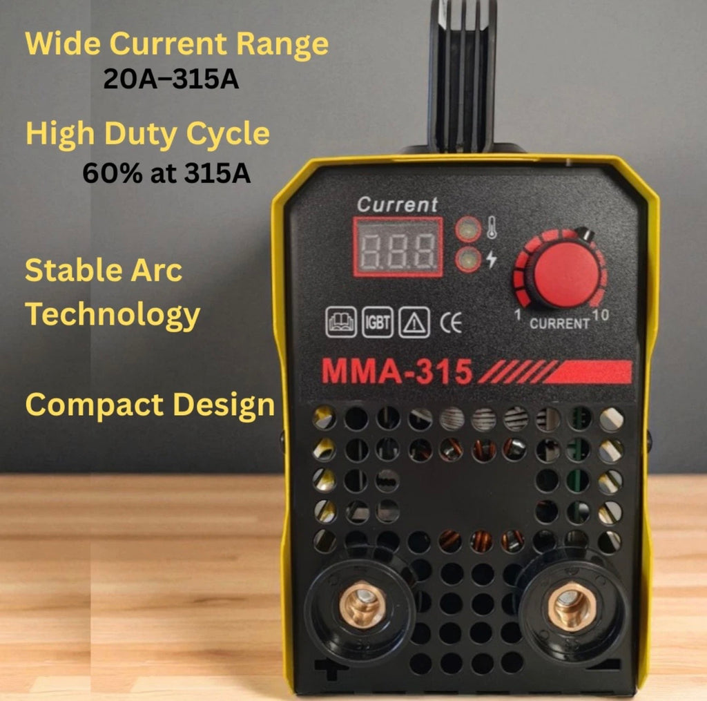 MINI SALDATRICE INVERTER MMA 400A IGBT LIFT TIG DISPLAY LED ELETTRODO PORTATILE