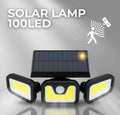 Faro Faretto Lampada Luce Fredda Led Pannello Solare Sensore Crepuscolare