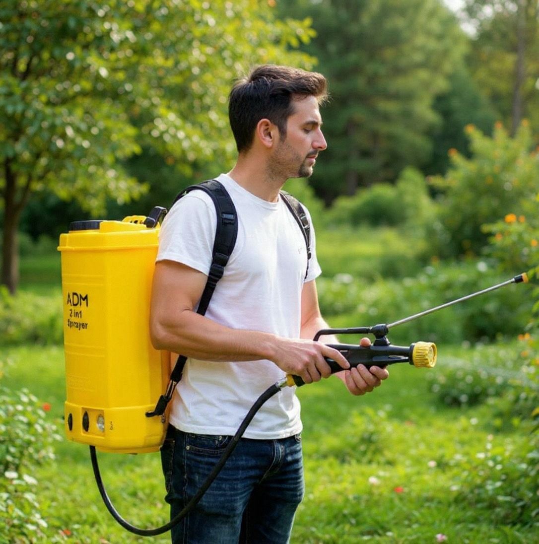 POMPA A SPALLA IRRORATRICE A BATTERIA LT.16 10AH LITIO AUTONOMIA 9H+ 4 ACC OMAGGIO