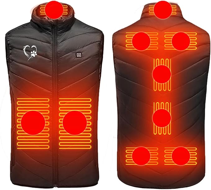 gilet riscaldato USB riscaldante elettrico uomo donna batteria giacca termica