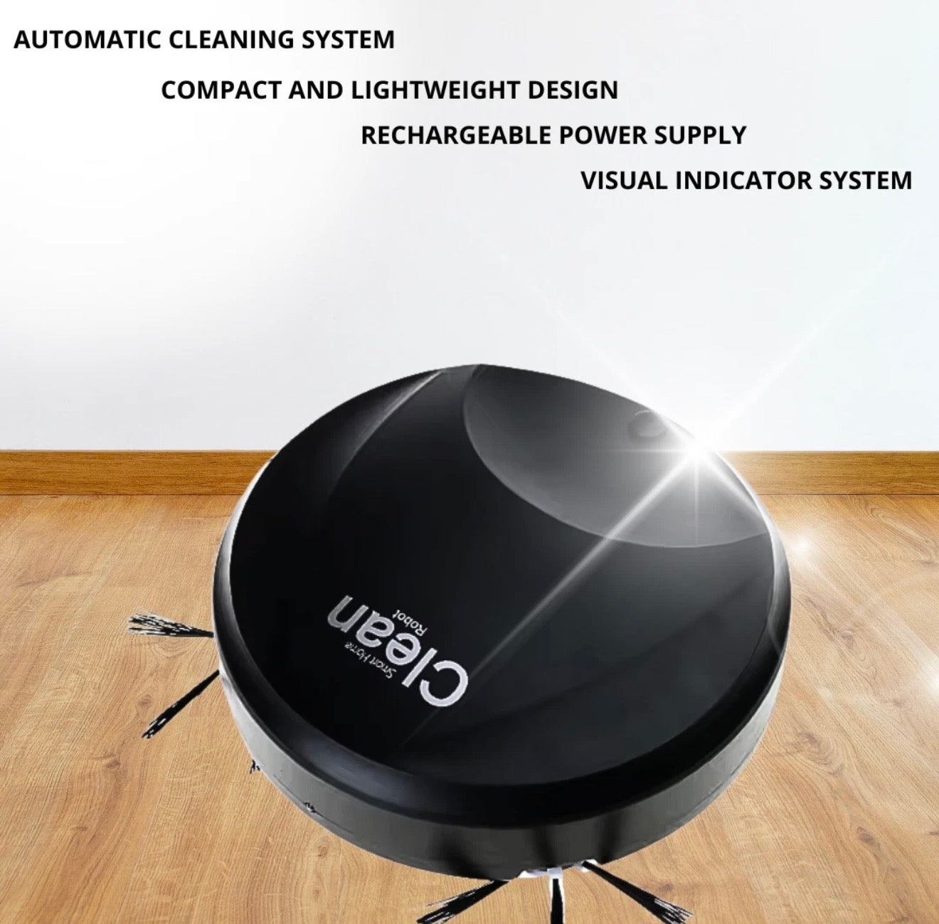 ROBOT ASPIRAPOLVERE LAVA PAVIMENTI PER PULIZIA 5 IN 1 LUCIDA DISINFETTA LUCE UV
